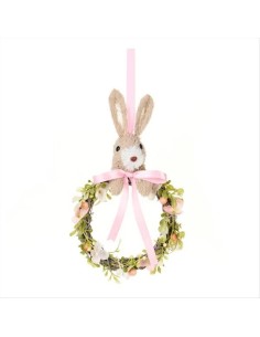 Corona Coniglietto di Primavera 30x18 cm Nuvole di Stoffa – Decorazion