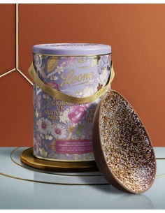 Uovo Cri Cri Latte 40% con Nocciole Leone 350g Latta Giardino Segreto 