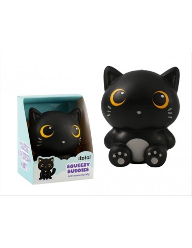 Antistress Gatto Nero Squishy iTotal Kawaii 14cm