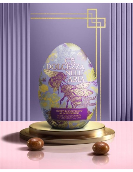 Latta Uovo con Ovetti Latte Ripieni Leone 90g - Giardino Segreto Pasqu
