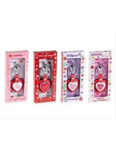 Portachiavi Mamma in Ecopelle a Cuore con Dedica