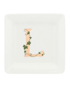 Gift box Piattino Quadrato con lettera 'L' Adorato