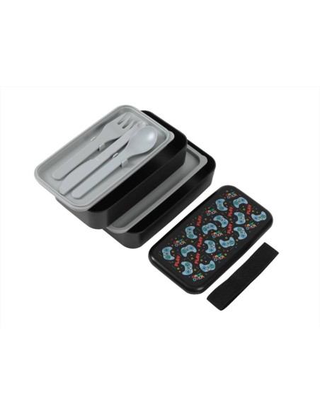 Lunch Box Portapranzo LET'S PLAY Game Over - Doppio Scomparto, Stile e