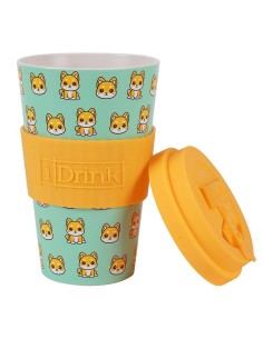 iTOTAL Tazza con tappo silicone 435 ml - SHIBA INU 2