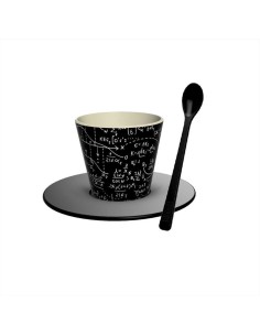 Set Tazzina Espresso Math 90ml con Cucchiaino iTotal