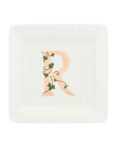 Gift box Piattino Quadrato con lettera 'R' Adorato
