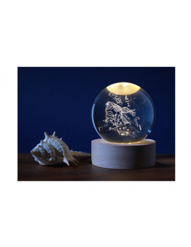 Lampada Sfera Math iTotal LED Formule Matematiche 3 Formati