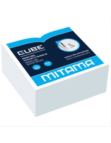 Blocchetto 430 Fogli Bianchi Mitama 9x9x4,5 cm – Appunti Smart e Pulit