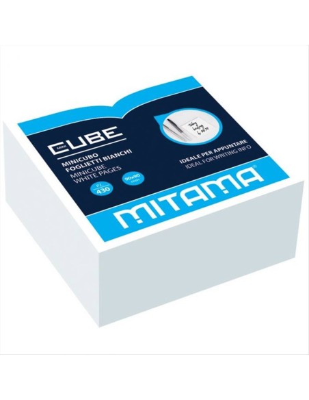 Blocchetto 430 Fogli Bianchi Mitama 9x9x4,5 cm – Appunti Smart e Pulit