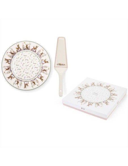 Piatto con paletta Coniglietti Pepen D27cm