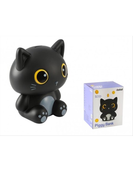 Salvadanaio Gatto Nero Verticale 27 cm - Design iTotal