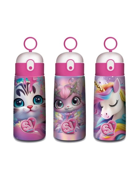 Borraccia Termica ANIMALI Girl SJ Gang 460ml 🐱💖 | 3 Varianti Super C