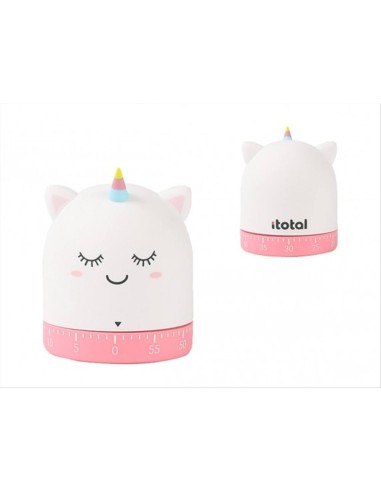 Timer da Cucina Unicorno iTOTAL – Colorato e Divertente 6x6x6,7 cm