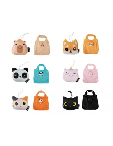 Borsa Pieghevole Animali Kawaii iTOTAL – Capybara, Shiba Inu, Panda, U