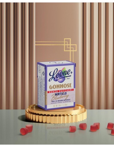 Gommose Leone Senza Zuccheri 33g – 6 Gusti Naturali in Scatoletta Tasc