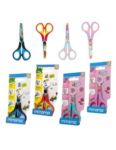 Forbici Junior Mitama 13cm ✨ Presa in Gomma - 4 Fantasie | Diamante Ro 2