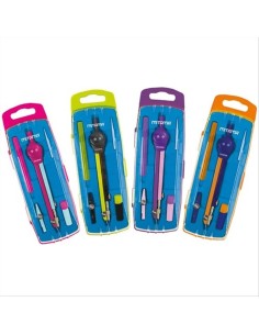 Compasso ad Asta Snodabile Mitama 🎨 4 Colori Assortiti | Con Portamin