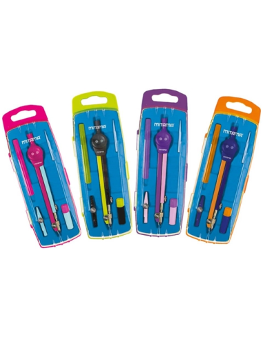 Compasso ad Asta Snodabile Mitama 🎨 4 Colori Assortiti | Con Portamin