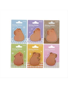 Set sticky notes Capybara kawaii - 6 modelli adesivi