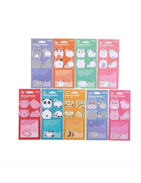 Set sticky notes animaletti kawaii iTotal 9 modelli
