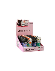 Colla stick gatto 3D kawaii 3 modelli iTotal