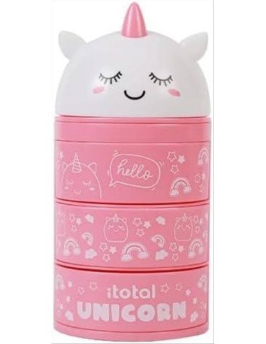 iTOTAL Organizer verticale UNICORNO ROSA 🦄 | Diamante Rosa