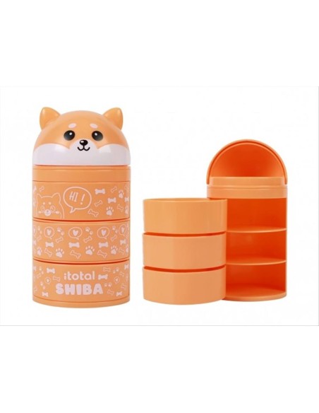 iTOTAL Organizer verticale SHIBA ARANCIONE 🐕 | Diamante Rosa