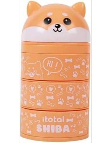 iTOTAL Organizer verticale SHIBA ARANCIONE 🐕 | Diamante Rosa