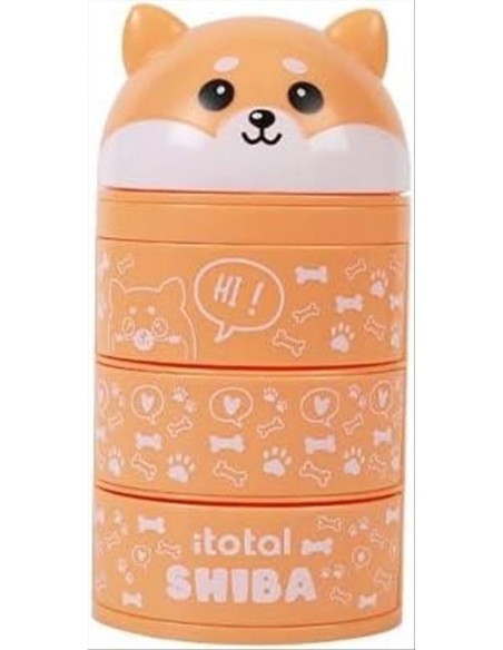 iTOTAL Organizer verticale SHIBA ARANCIONE 🐕 | Diamante Rosa