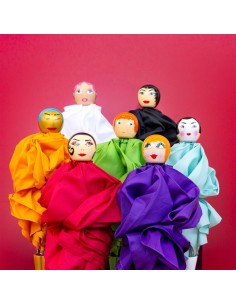 Ombrello pieghevole dama viola | Diamante Rosa 2