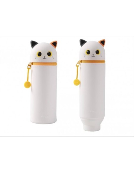 Astuccio gatto arancione silicone kawaii iTotal