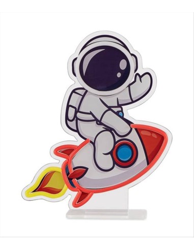 Lampada neon astronauta e razzo - Seven 