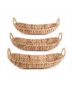 Cesto a barchetta in giacinto intrecciato - 3 misure (1pz) | Diamante 