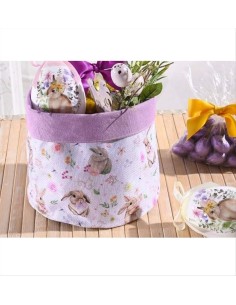 Cestino in Tessuto Coniglietto – Perfetto per la Primavera! 🐇✨ 2