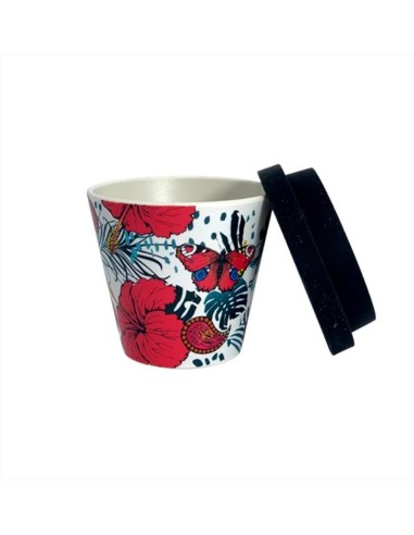 Tazzina Caffè Butterfly 90ml con Tappo Silicone iTotal