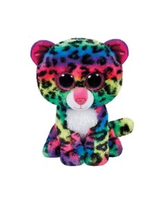 Peluche Ty Beanie Boo’s Dotty 15cm – Leopardo Arcobaleno con Occhi Bri