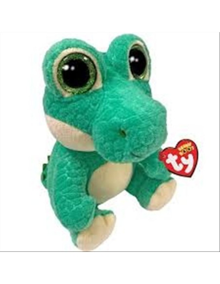Peluche Ty Beanie Boo’s Ernie 15cm – Coccodrillo Verde con Occhi Brill