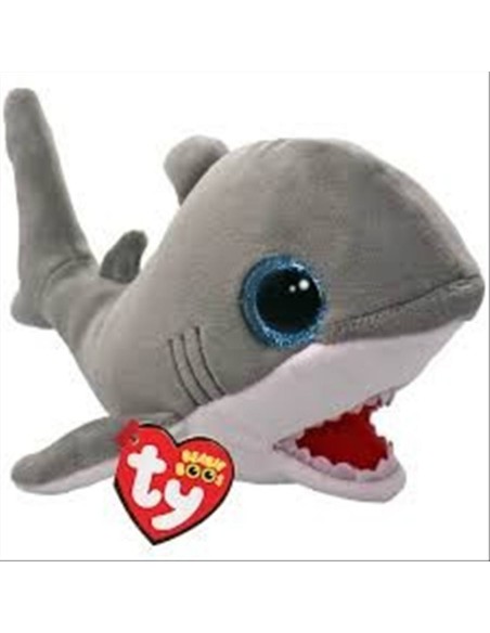 Peluche Ty Beanie Boo’s Finnegan 15cm – Squalo tenero dagli occhi azzu