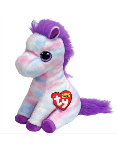 Peluche Ty Beanie Boo’s Hayden 15cm – Zebra arcobaleno con criniera vi