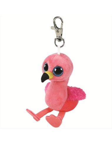 Peluche Ty Beanie Boo's Clips - Gilda fenicottero rosa 8,5cm