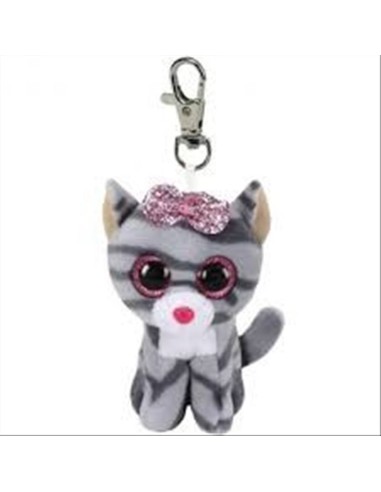 Peluche Ty Beanie Boo's Clips - Kiki gattina grigia 8,5cm