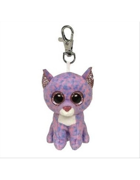 Peluche Ty Beanie Boo's Clips - Cassidy gattina viola 8,5cm