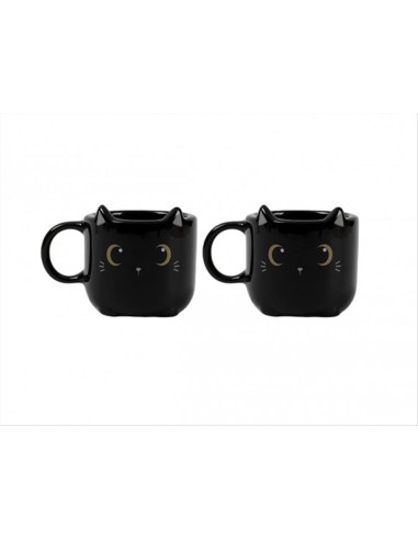 Set 2 Tazzine Espresso Gatto Nero 🐱 - Per un caffè da veri mici!