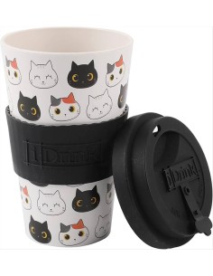 Tazza con Tappo in Silicone 435 ml - Gatti Kawaii! 2