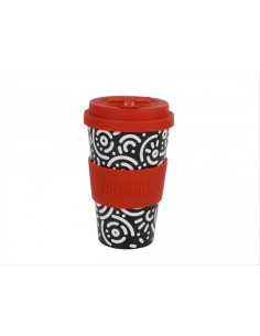 Tazza con tappo silicone GEOMETRIC 435ml - iDrink iTotal