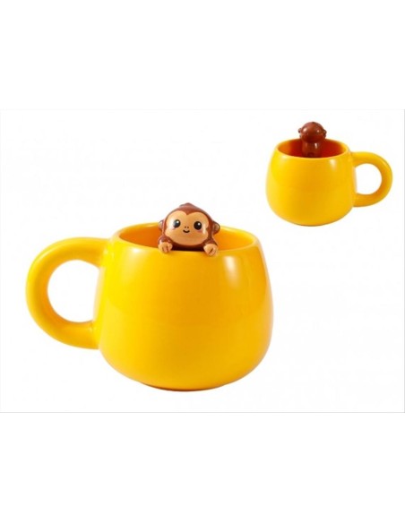 Tazza in Ceramica Scimmia 3D iDRINK – Mug Originale