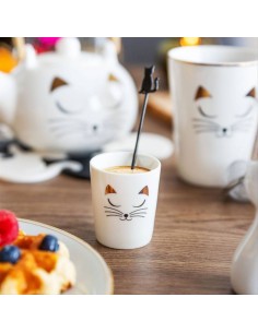 Tazzina da Caffè Gatto Bianco – Eleganza in Ogni Sorso! 2