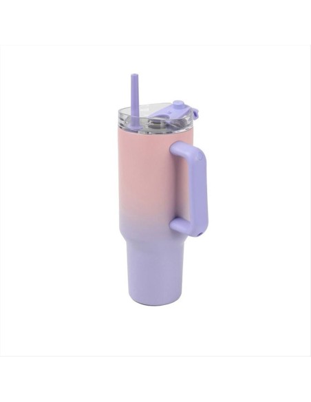 Travel Mug Termica 1,2L Rosa e Lilla 💖 Caldo 10h   Freddo 24h – iDrin