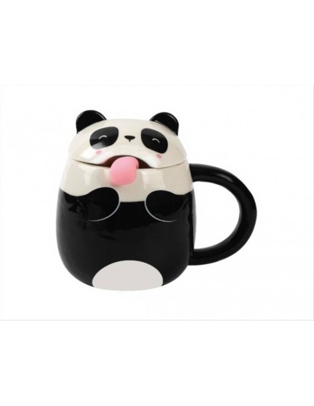 iTOTAL Tazza con Lingua Panda Pandastic – Mug con Cucchiaino