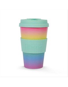 Tazza Macaron 435ml con Tappo Silicone iTotal Pastello